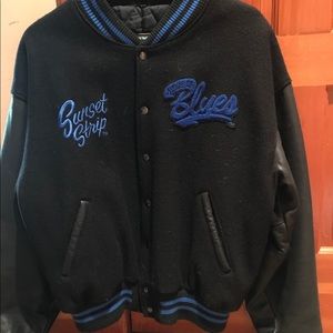 House of Blues Wool Bomber Jacket